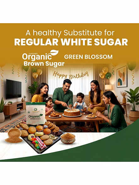 Organic Brown Sugar - 1 Kg (Pack of 1) I Green Blossom-1kg-6