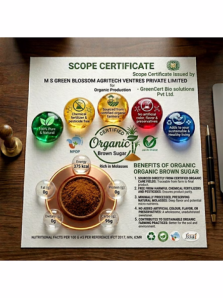 Organic Brown Sugar - 1 Kg (Pack of 1) I Green Blossom-1kg-7