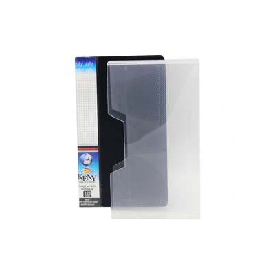 Keny Business Card Folder | Visiting / Name Card Organizer | 3 Cards Size | 120 x 2 Pockets with Box | (751/120B)