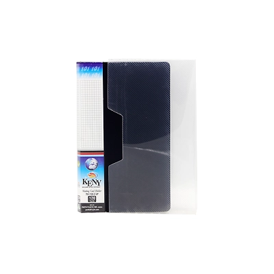 Keny Business Card Folder | Visiting / Name Card Organizer | 4 Cards Size | 240x2 Pockets with Box | (754/240B)