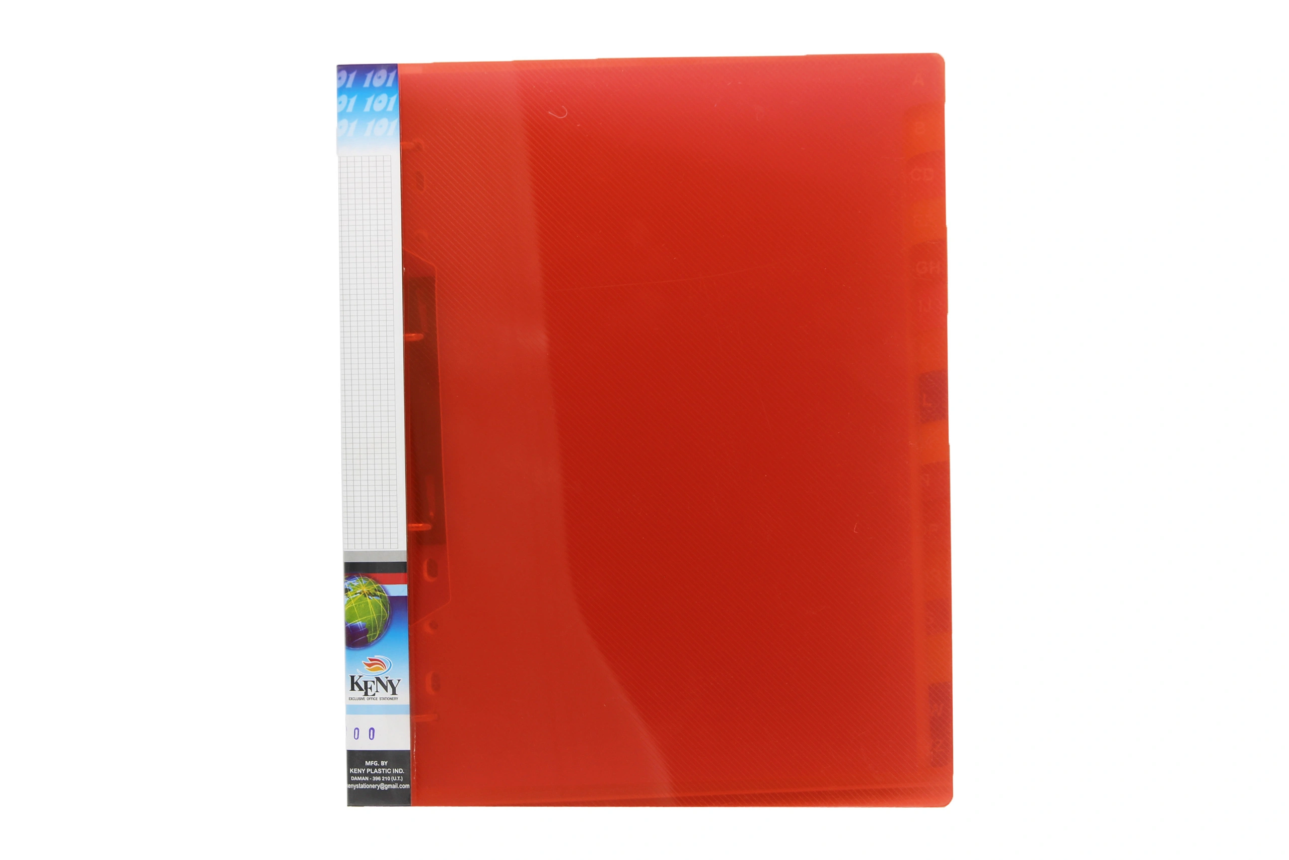 Keny Business Card Folder | Visiting / Name Card Organizer | 10 Cards Size | 600 Pockets with Index |  (760/600)-760600RED