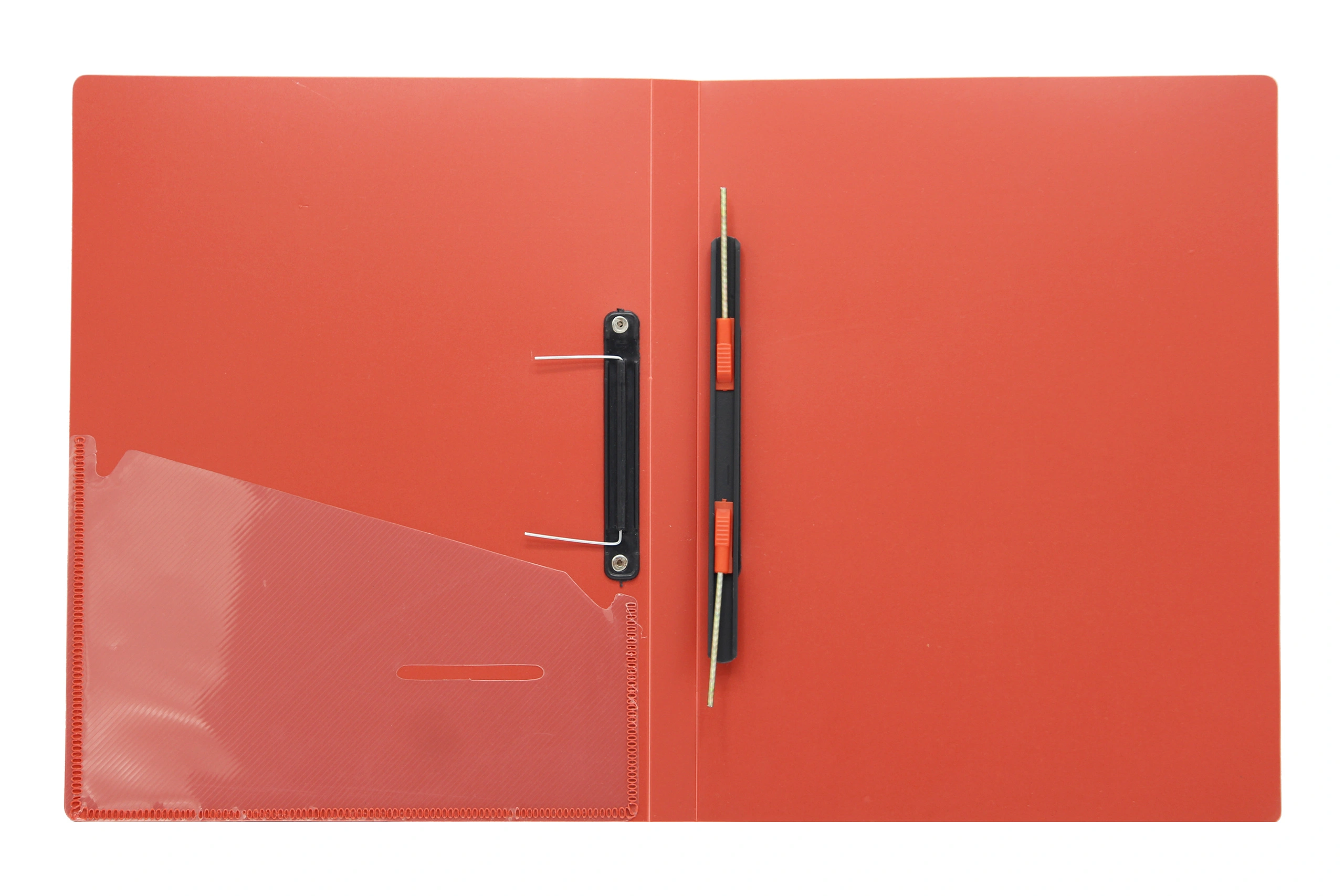 Keny Cobra Spring Clip File | Best for FC/ FS / Foolscap / Legal Size Paper | Stainless Cobra Spring Clip |  (821F)-Red-1