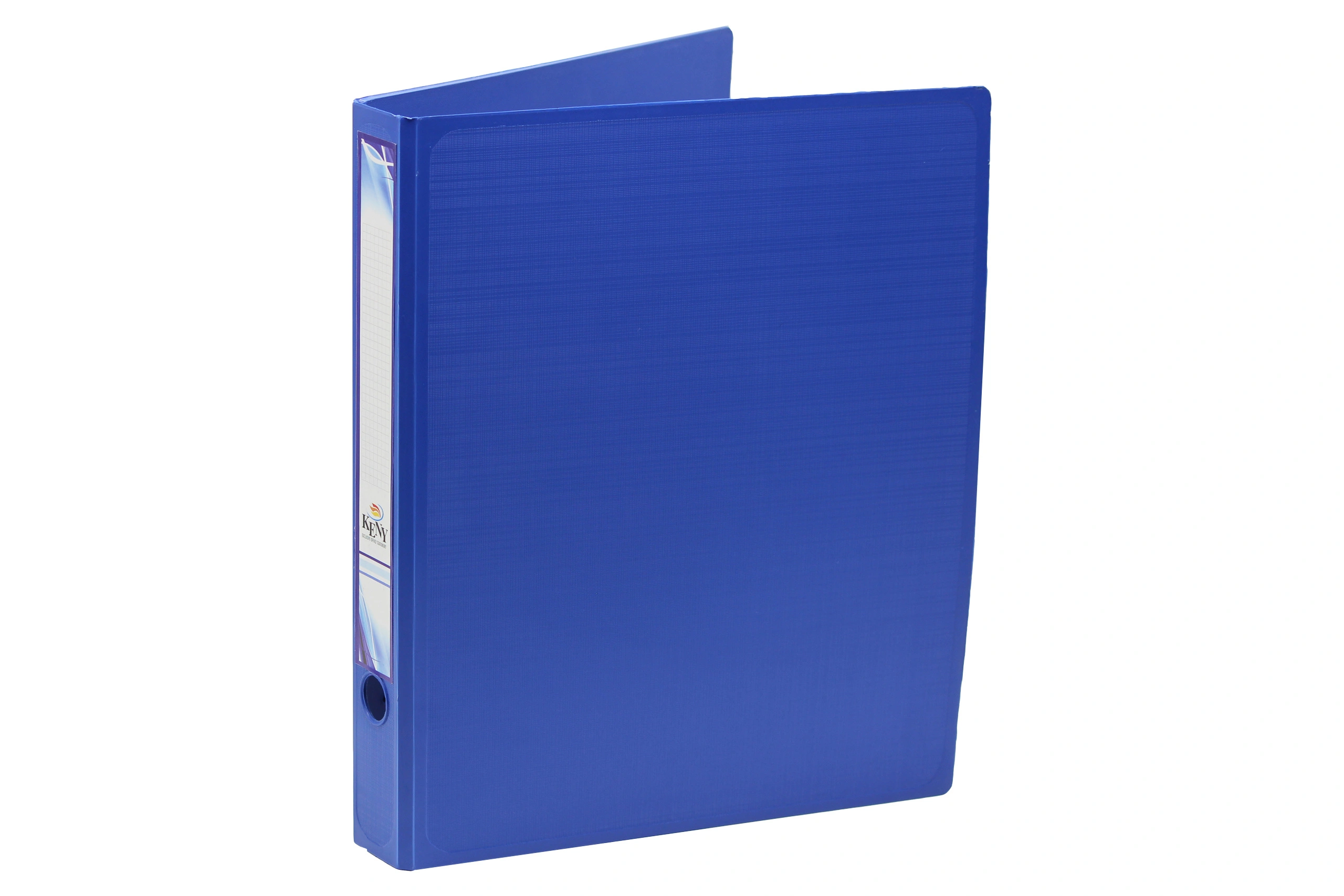 Keny Ring Binder | Moulded Binder | Best for A4 Size Papers | 4D Shaped 25mm Rings | D Ring Clip | (843A-4D)-843A4DBLUE