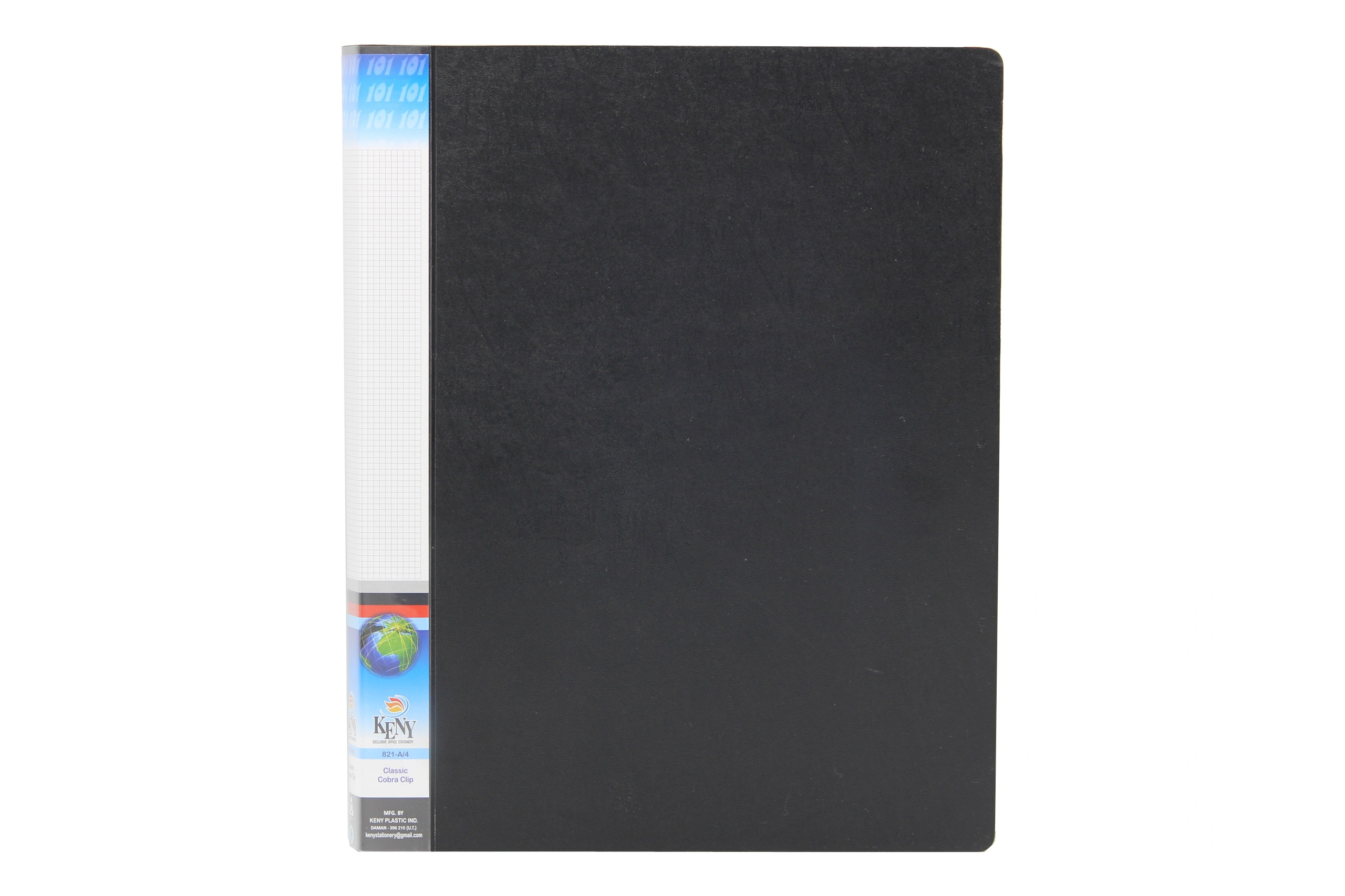 Keny Ring Binder | Best for A4 Size Papers | 4D Shaped 25mm Rings | D Ring Clip | (824A-4D)-824A4DBLACK