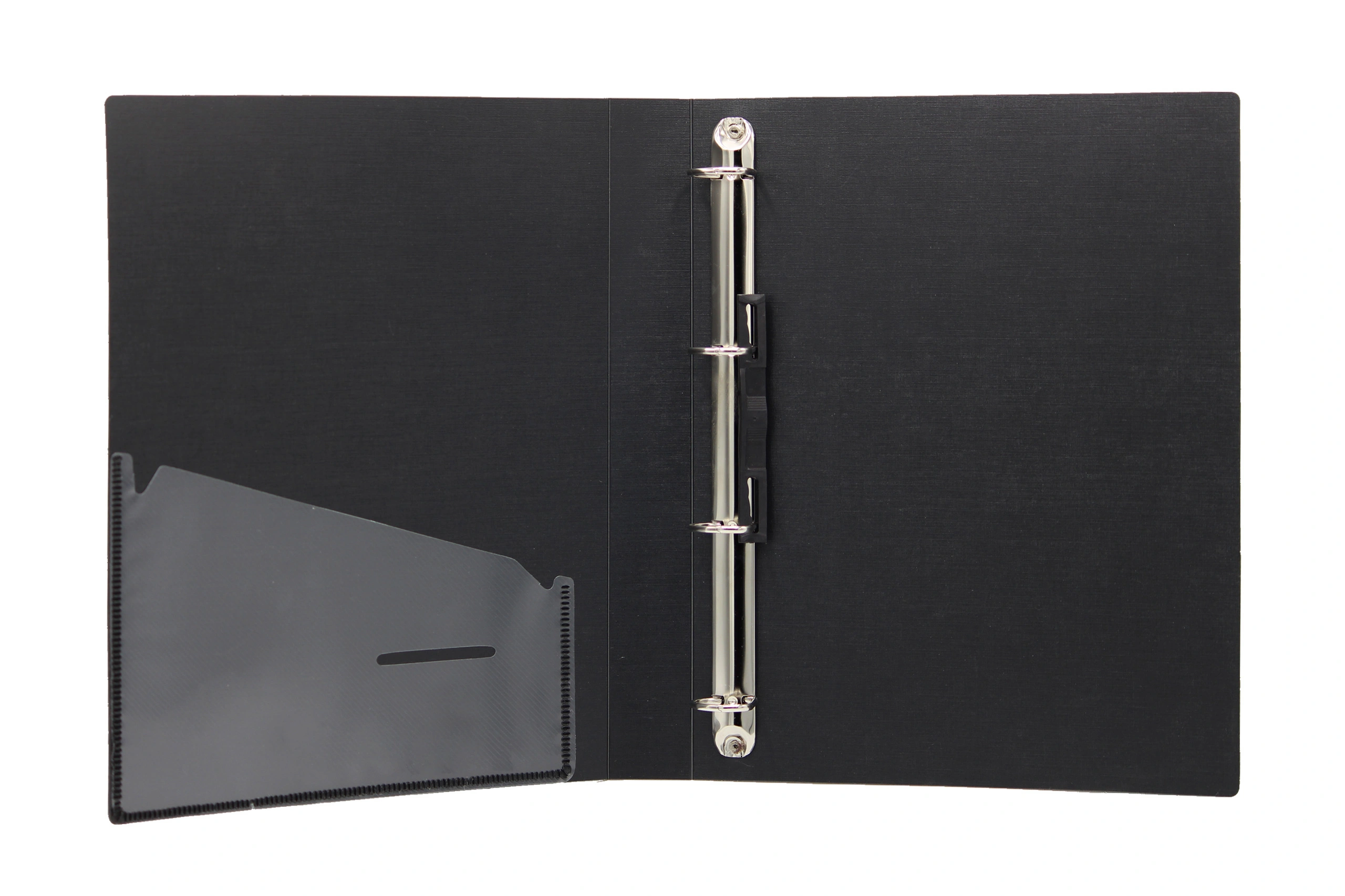 Keny Ring Binder | Best for A4 Size Papers | 4D Shaped 25mm Rings | D Ring Clip | (824A-4D)-Black-1