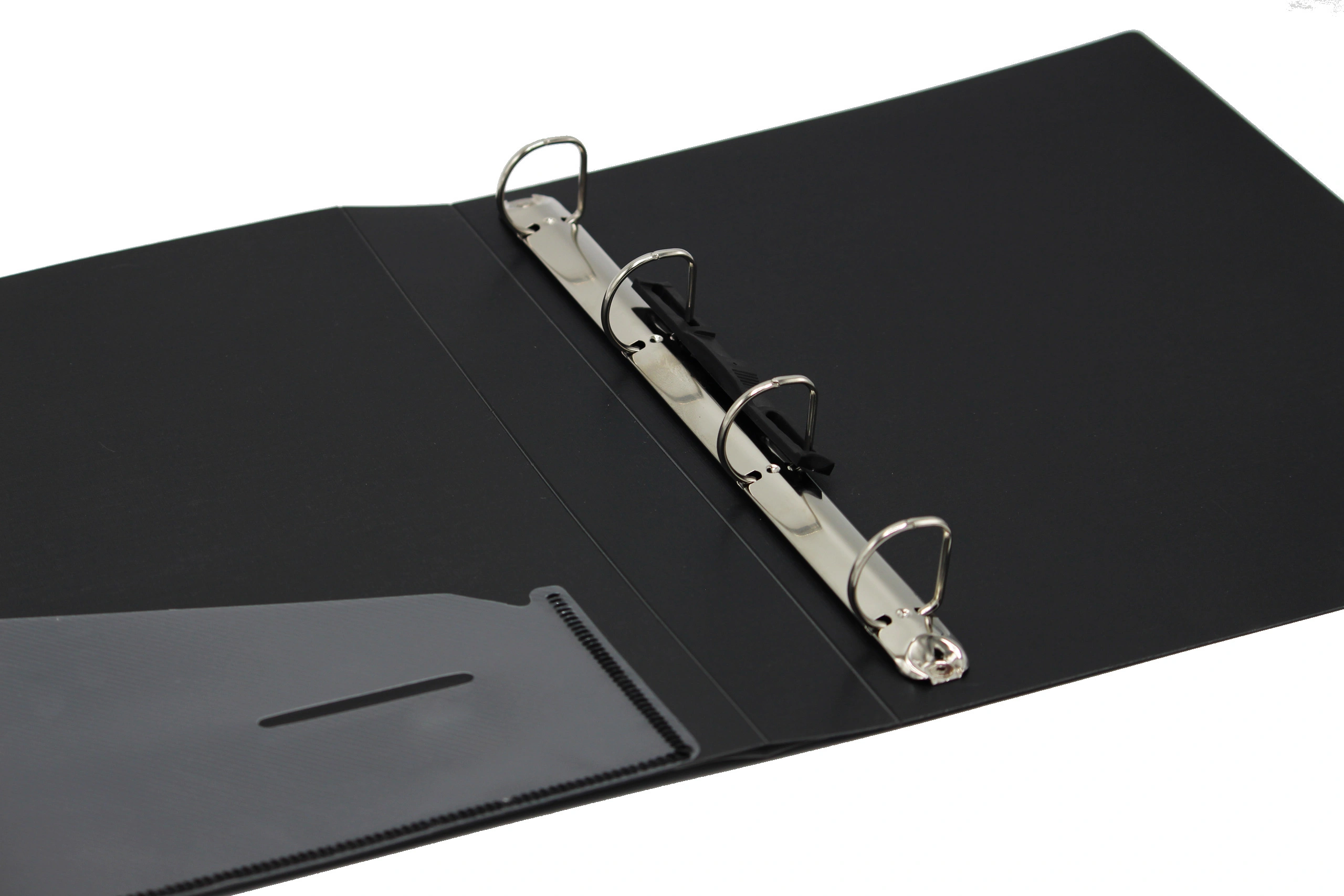 Keny Ring Binder | Best for A4 Size Papers | 4D Shaped 25mm Rings | D Ring Clip | (824A-4D)-Black-3