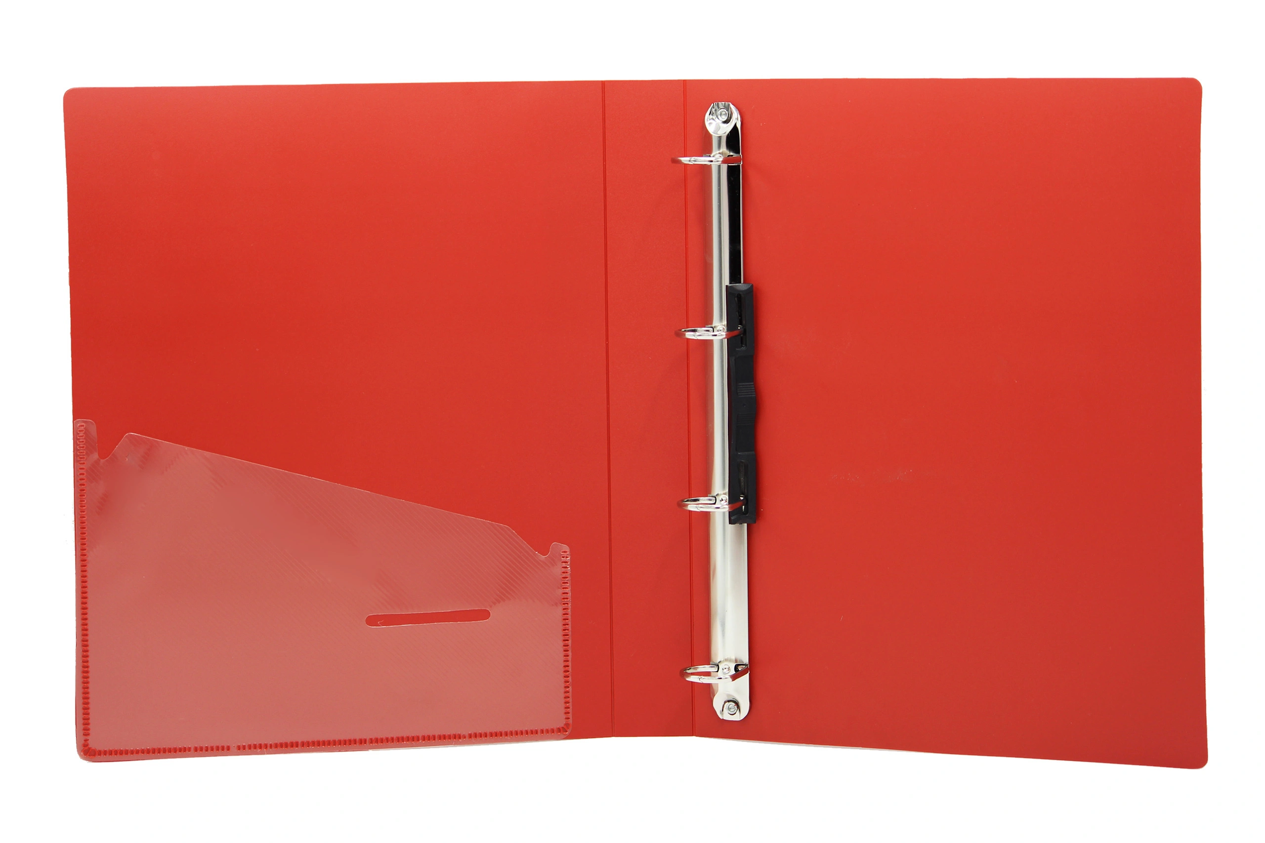 Keny Ring Binder | Best for A4 Size Papers | 4D Shaped 25mm Rings | D Ring Clip | (824A-4D)-Red-1