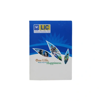 Keny LIC Display File | Clear Leaves | Best for A4 Size | 4 Folders | Plastic Clip | (860A)