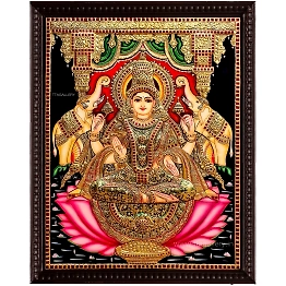 lakshmi Tanjore canvas paintings