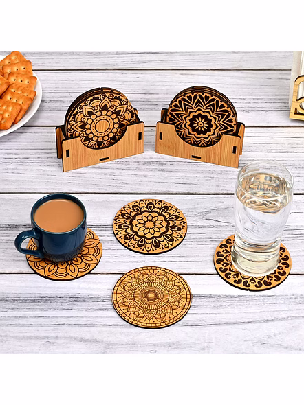 wooden tea coaster-3