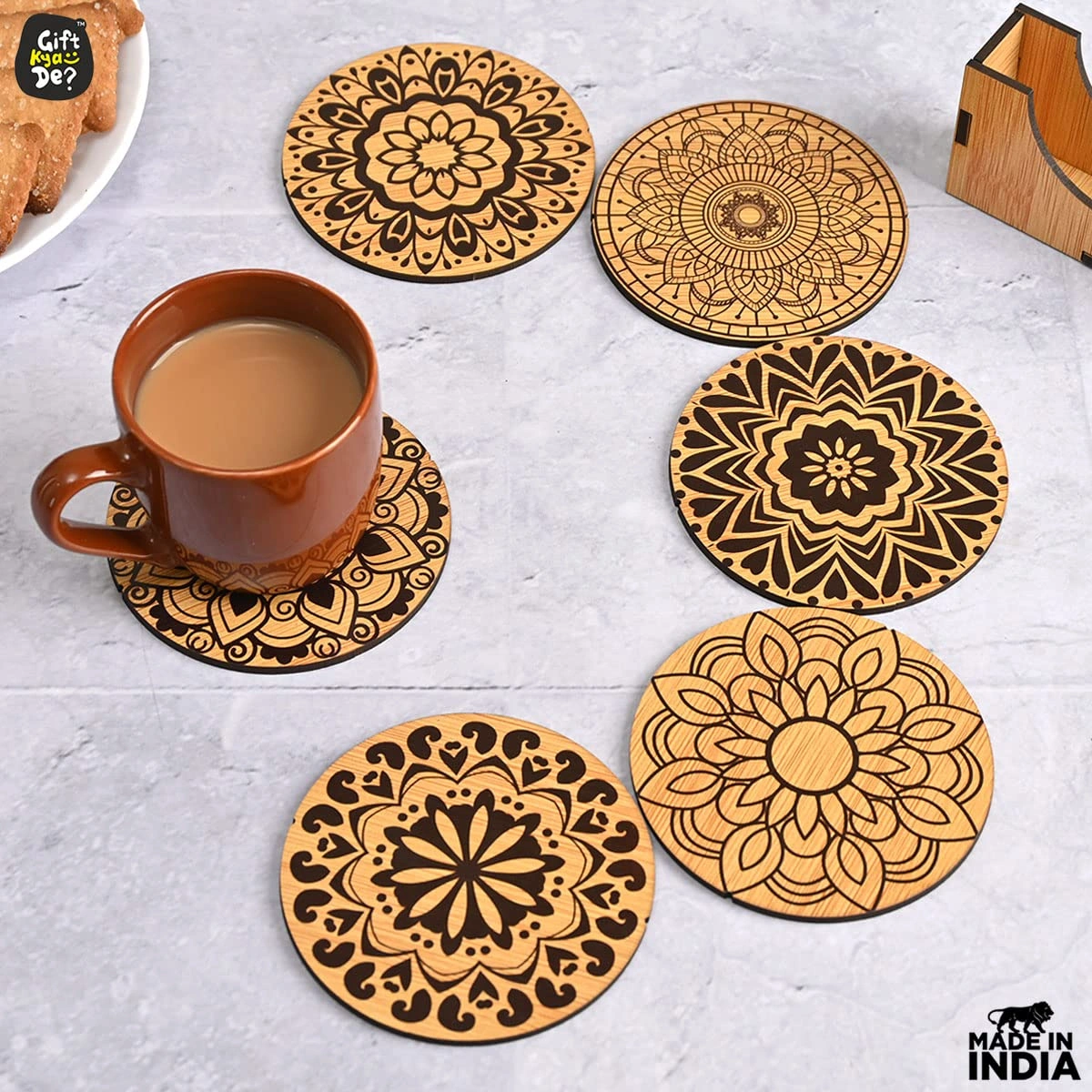 wooden tea coaster-2