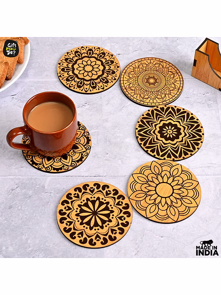 wooden tea coaster-2