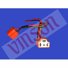 headlight connector 3 pt. (ceramic) (vin-00826)