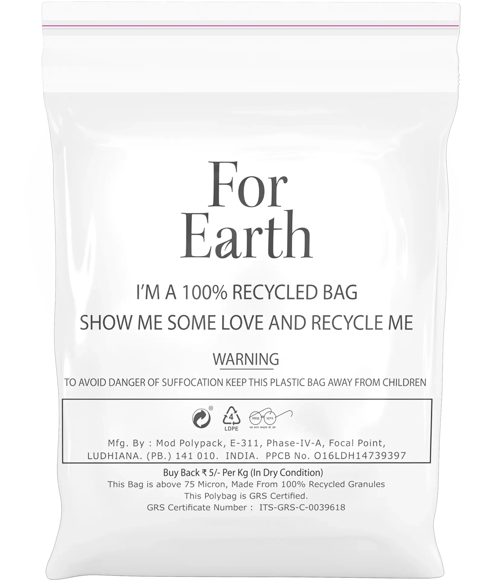 GLOBAL RECYCLE STANDARD (GRS) BAGS-12131920