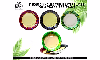 8 inch round paper plates