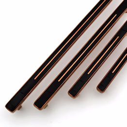 products copper black handles, modern cabinet hardware, furniture pulls for doors, cabinets, cupboards & drawers ( 1 pcs )