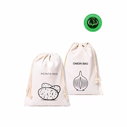 potato & onion storage cotton bag for kitchen food storage – reusable, custom size, bulk supply by indian exporter