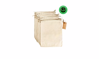 Reusable Cotton Muslin Drawstring Storage Bags – Eco-Friendly Canvas Sacks for Brand Promotion, Gifts, Bread & Bulk Produce (Custom & Bulk Supply)