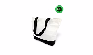 Super Strong Two-Tone Cotton Canvas Tote Bag (12oz) – Large Reusable Grocery & Shopping Bag for Brand Promotion, DIY Printing & Craft Projects | Bulk Supply from India