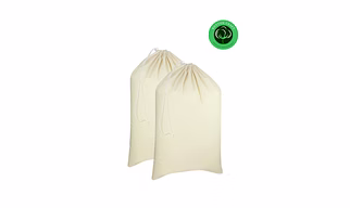 Extra-Large Natural Cotton Laundry Storage Bag with Drawstring – Reusable Heavy-Duty Cloth Laundry Sack for Home & Hotels | Bulk Supply from India