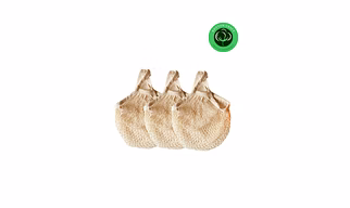 Organic Cotton Mesh Net Grocery Bags – Reusable Long Handle Produce & Shopping Totes | Washable String Bags for Fruits, Vegetables & Bulk Items