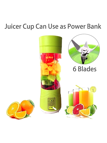 Portable Blender Cup,Electric USB Juicer Blender,Mini Blender Portable Blender For Shakes and Smoothies, juice,380ml, Six Blades Great for Mixing,pink-6