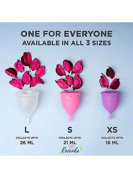 Reusable Menstrual Cup for Women No Leakage &amp; Odor Protection | Rash Free | For Up to 8-10 Hours Protection | FDA Approved (SMALL)-3