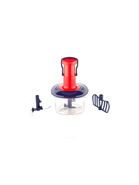 SP Manual Food Chopper and Hand Push Vegetable Chopper, Cutter, Mixer Set for Kitchen with 3 Stainless Steel Blade (Pack of 1) (Multicolor)