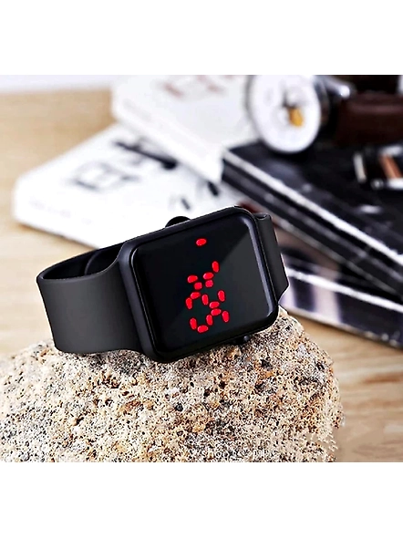 SP New Kids Digital Date and Time Black Dial LED Watch for Stylish Kids Unisex Birthday Gift Digital Watch for Boys &amp; Girls | Pack of 2