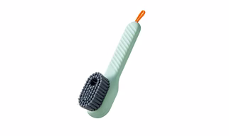 SP Shoe Cleaning Brush with Long Handle and Hang Hole | Household Multipurpose Cleaning Brush with Multi Directional Bristles | Multicolor