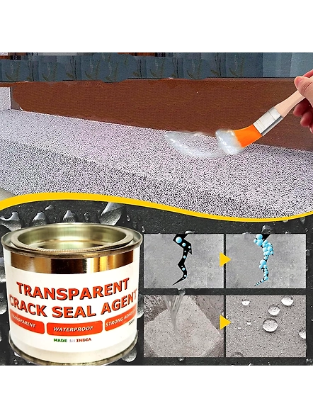 SP Transparent Crack Seal Agent | Waterproof Adhesive Seal Crack For Surface, Cement, Steel, Marble, Wood, Metal |Adhesive Glue (200ML)
