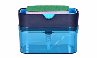SP Soap Dispenser for Dishwasher Liquid Holder, Liquid Dispenser Through Pump (Multi-Color, 400 ML) with Sponge