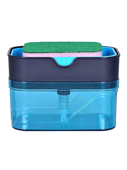 SP Soap Dispenser for Dishwasher Liquid Holder, Liquid Dispenser Through Pump (Multi-Color, 400 ML) with Sponge