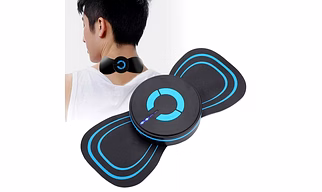 SP Massager Butterfly Design Body Electronic Mini Cervical Massager, EMS Microcurrent Lymphatic Drainage Massage Pad, 8 Modes 19 Gears Adjustable Massager, Portable Neck and Back Relaxation