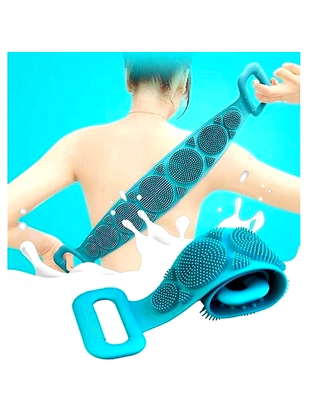 SP Body scrubber belt bath brush silicone scrub back skin shower double exfoliating massager