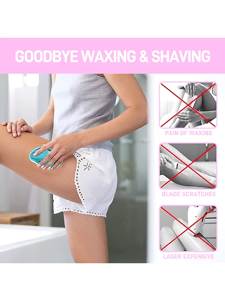 Crystal Hair Eraser for Women and Men || Magic Hair Eraser Crystal Hair Remover-Best Alternative to Razors, Waxing, Cream-Epilator (Pack of 1)-3