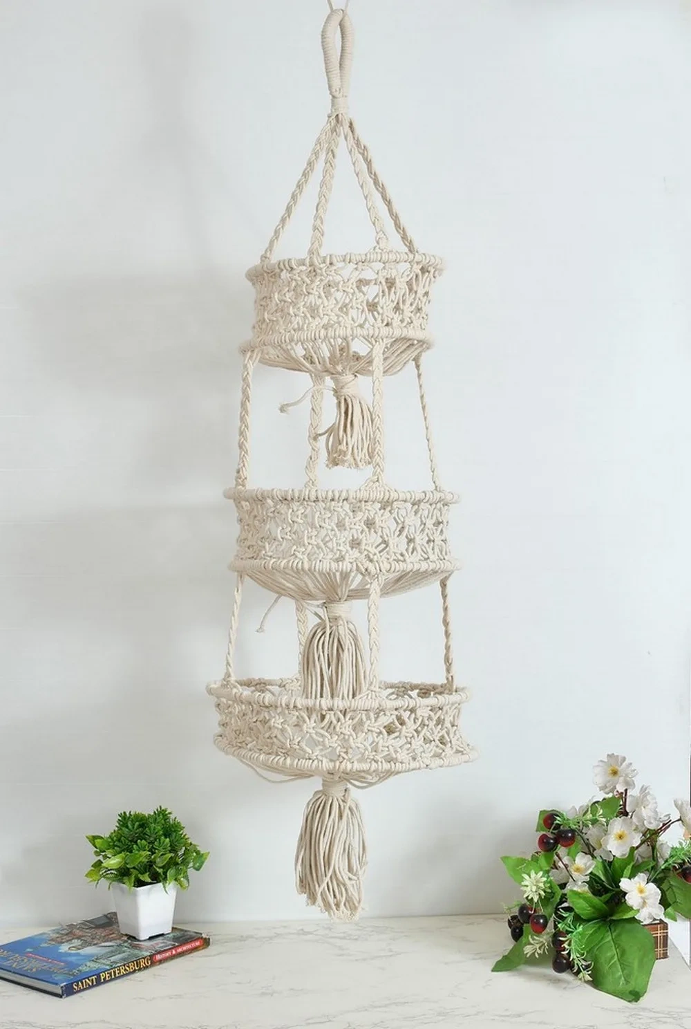 Macrame hanging Storage Mutliple Baskets-i260_3_1