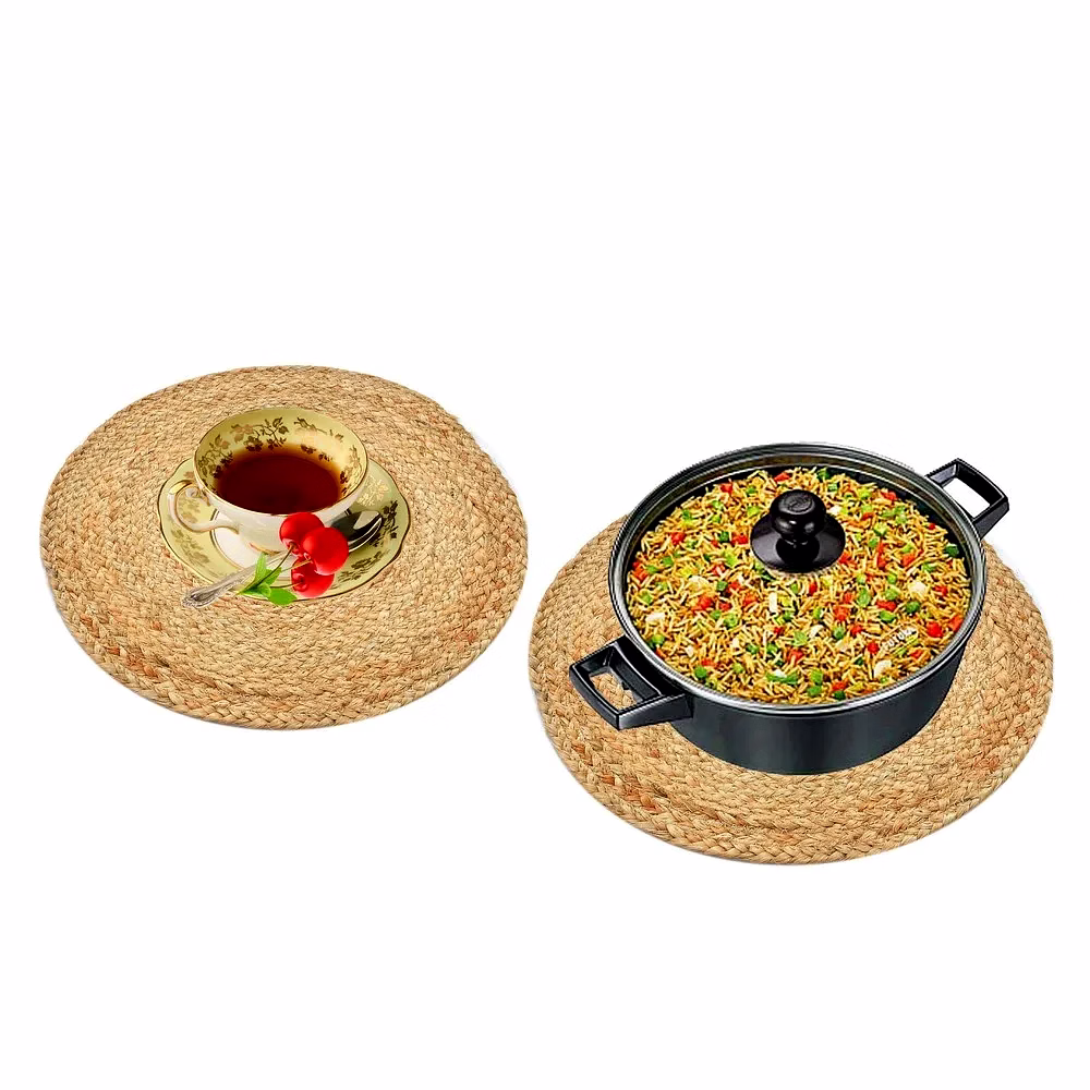 Jute Placemat, Braided, Plain image 2