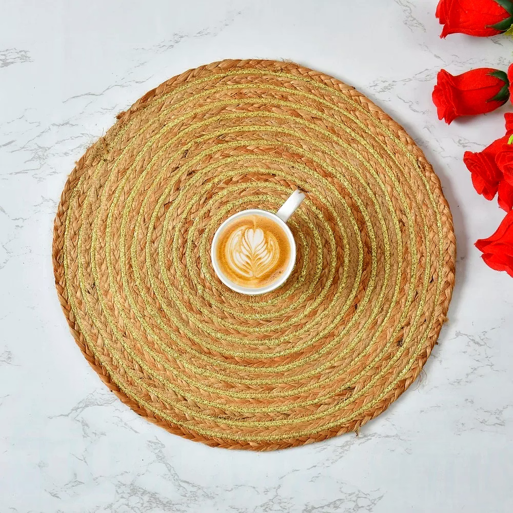 Jute Lurex Braided Rope Placemat image 5