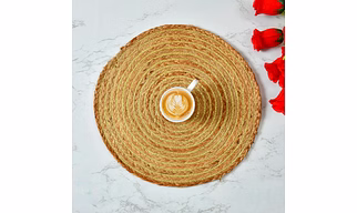 Jute Lurex Braided Rope Placemat