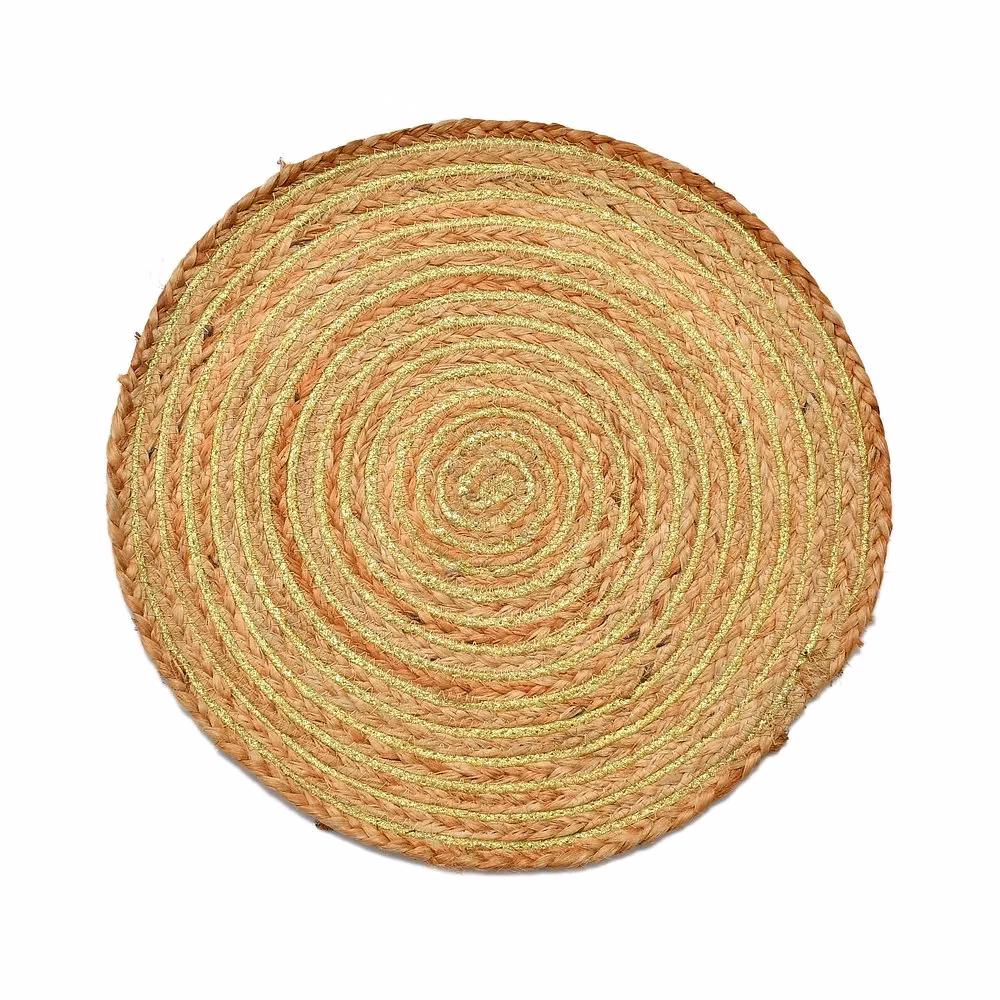 Jute Lurex Braided Rope Placemat image 1