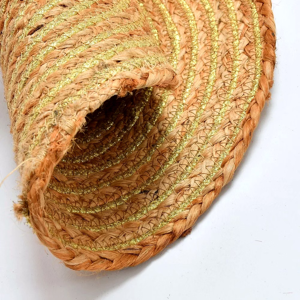 Jute Lurex Braided Rope Placemat image 2