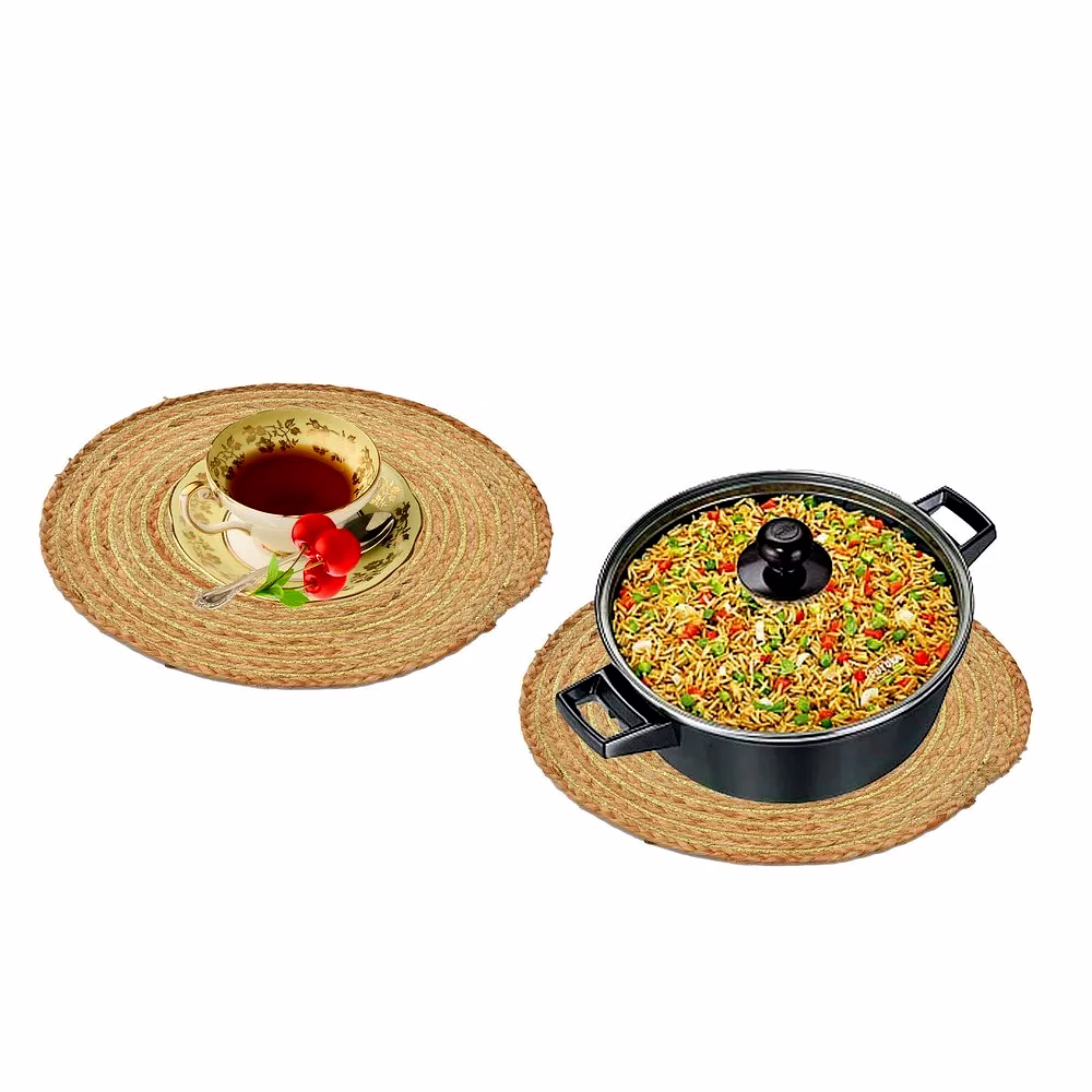 Jute Lurex Braided Rope Placemat image 4