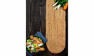 Jute Table Runner Oval