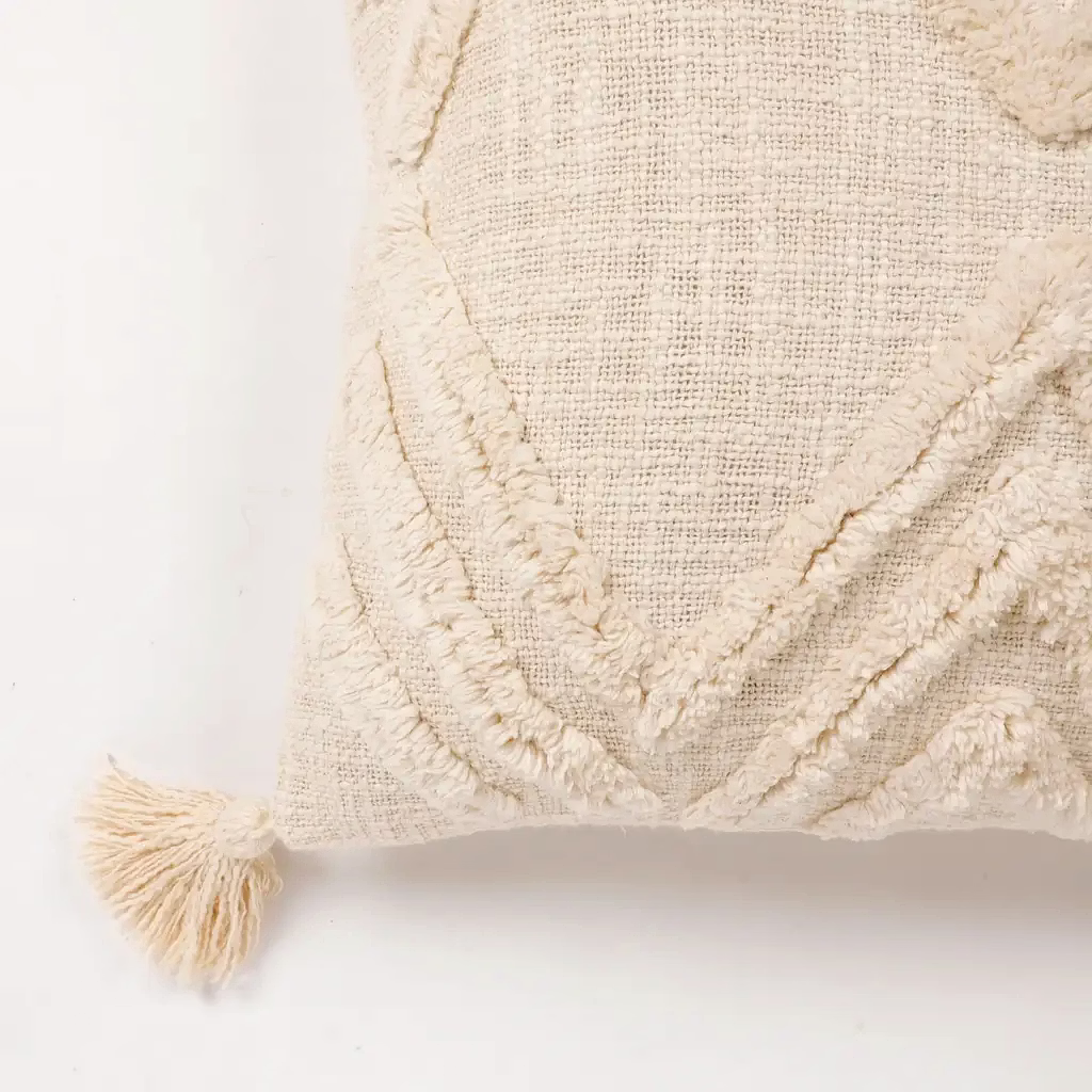 Cotton Cushion Cover Tufted Triangle image 3
