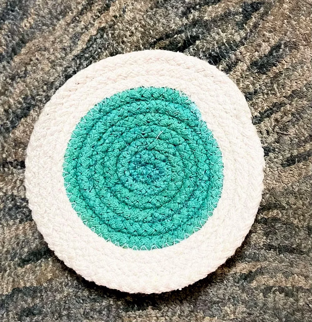 Cotton Tea Coaster Dual Color image 1