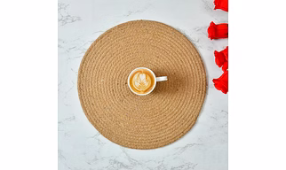 Jute Placemat, Round, 14 Inch