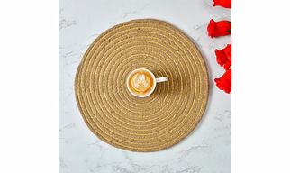 Jute Lurex Placemat Golden