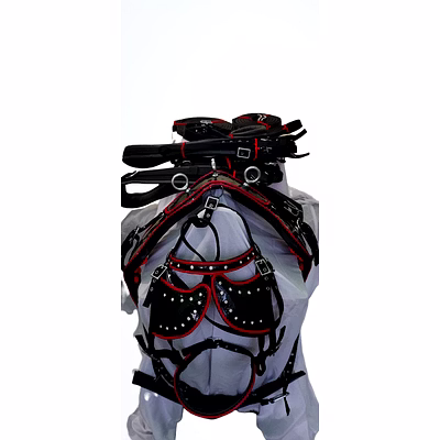 horse driving harness set nylon iron fitting