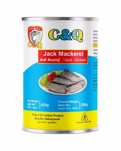 C&amp;Q Canned Jack Mackerel (425g) – Premium Indian Scad Fish | High Protein &amp; Omega-3-4794444020439